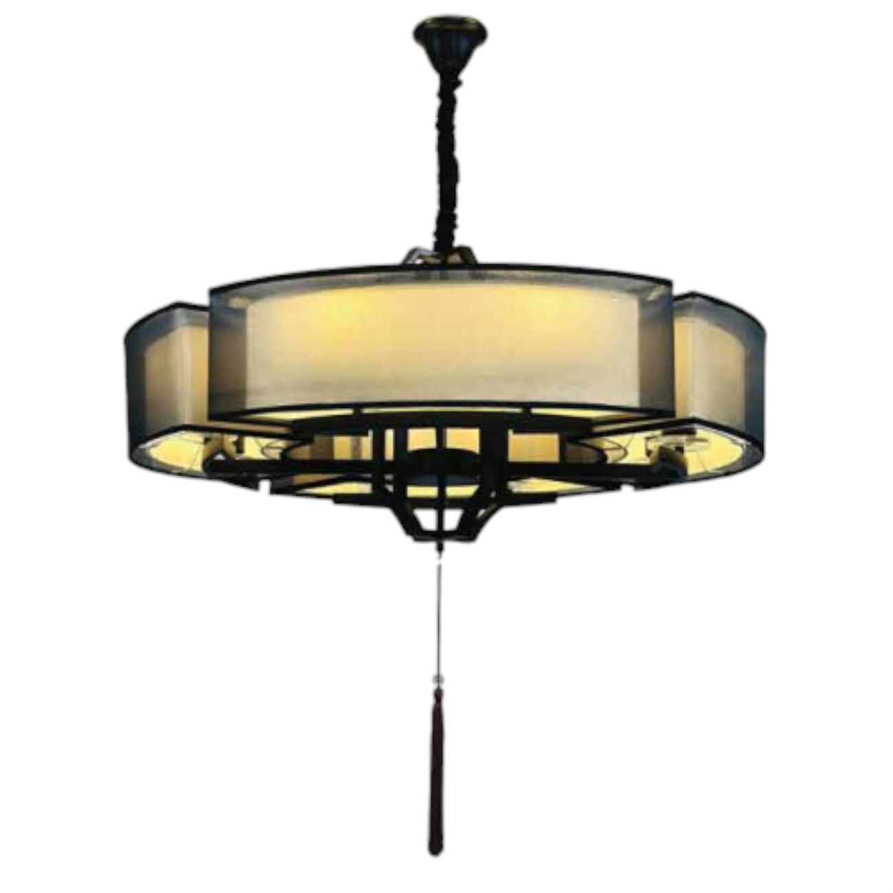 Đèn thả thiết kế 355 decor Ø850*H500 - Đế: Ø120*H50 - E14*8