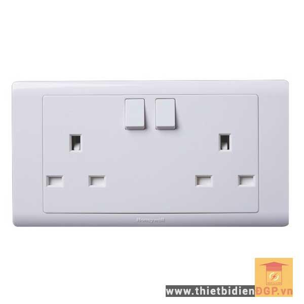 Ổ cắm đôi 13A có công tắc