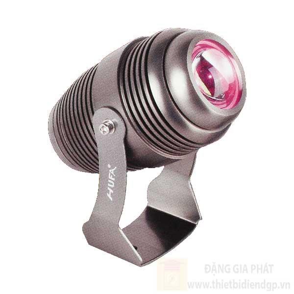 Đèn chiếu mặt dựng Ø90*W140*H180-10W, rọi xa 20m, Ánh sáng vàng, xanh dương, tím