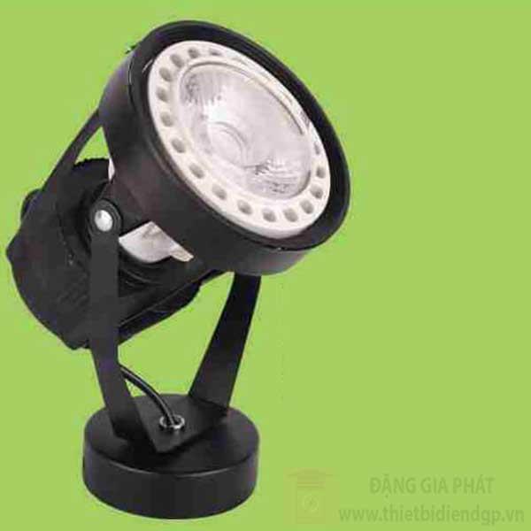 Đèn led chiếu điểm PAR COB 30W, Ø120*H220, vỏ đen nhôm cao cấp, ánh sáng trắng, vàng