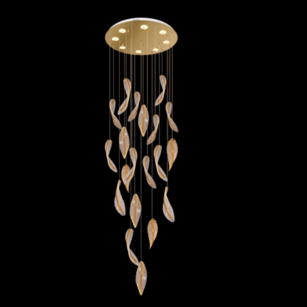 Đèn thả pha lê Andora TPL-8597/20 Ø800*H2800 190W Led 3000K