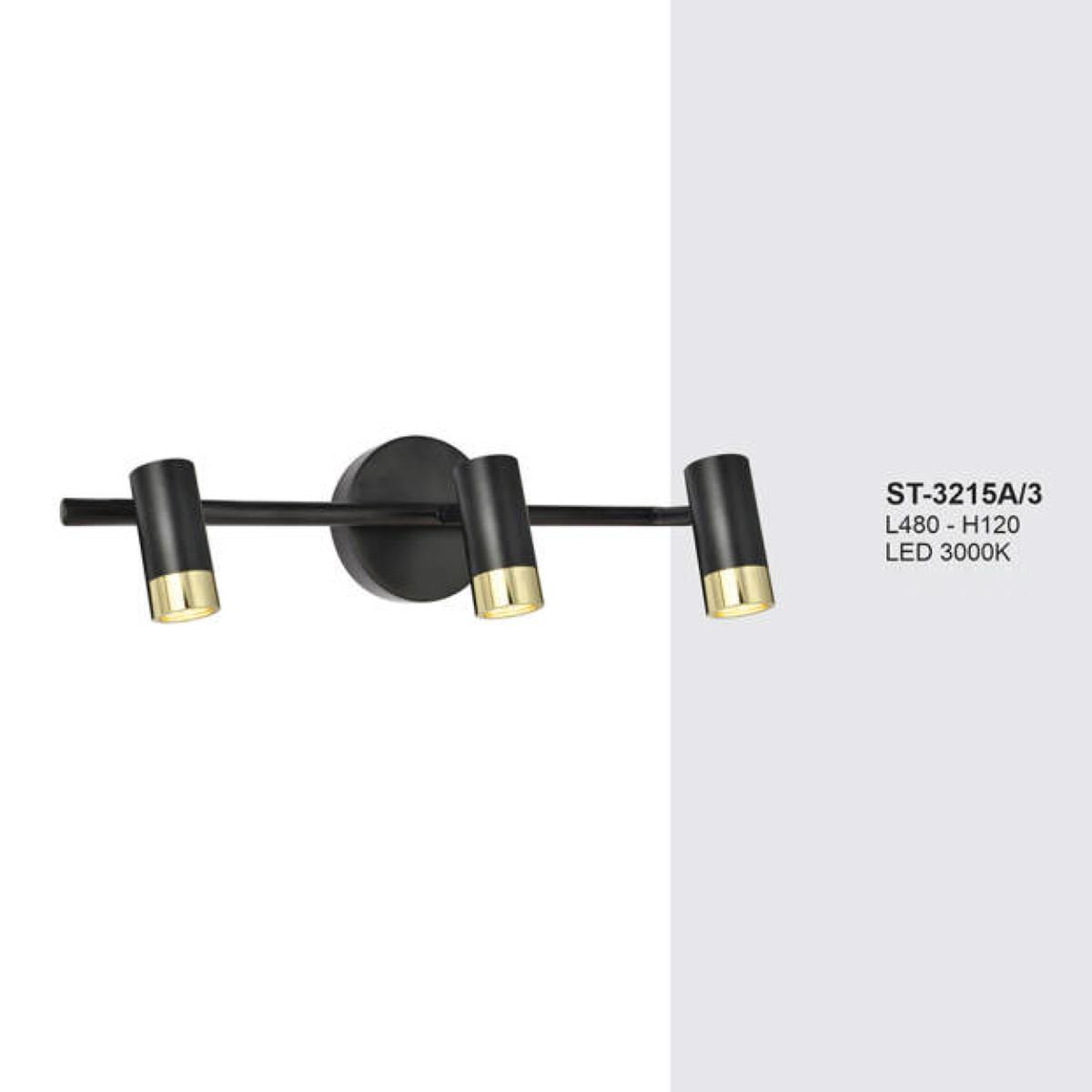 Đèn soi gương, sọi tranh Andora ST-3215 màu đen - LED 3000K