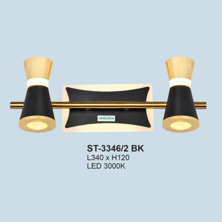 Đèn soi gương, sọi tranh Andora ST3346 - LED 3000K (vỏ đen)