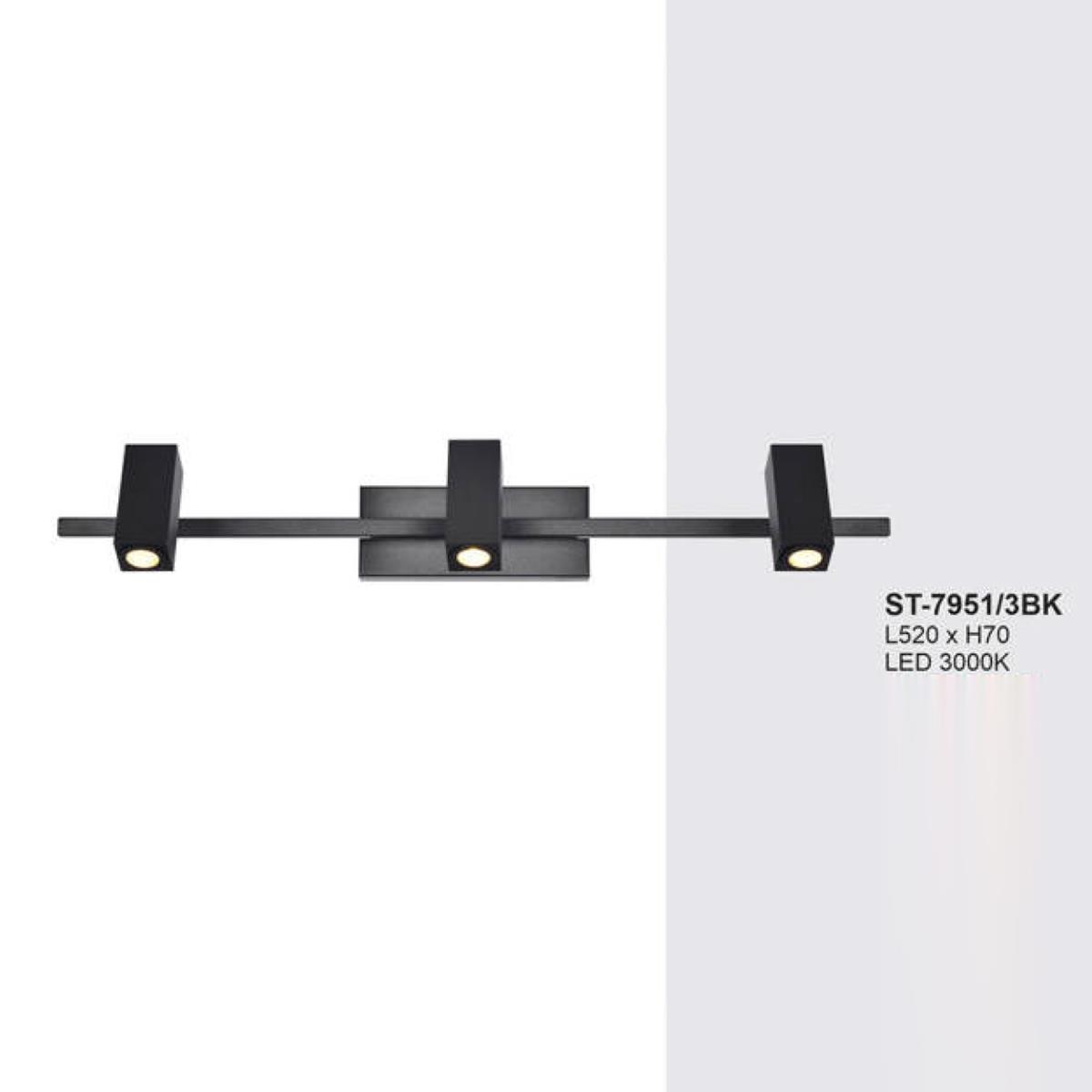 Đèn soi gương, sọi tranh Andora ST-7951 màu đen - LED 3000K