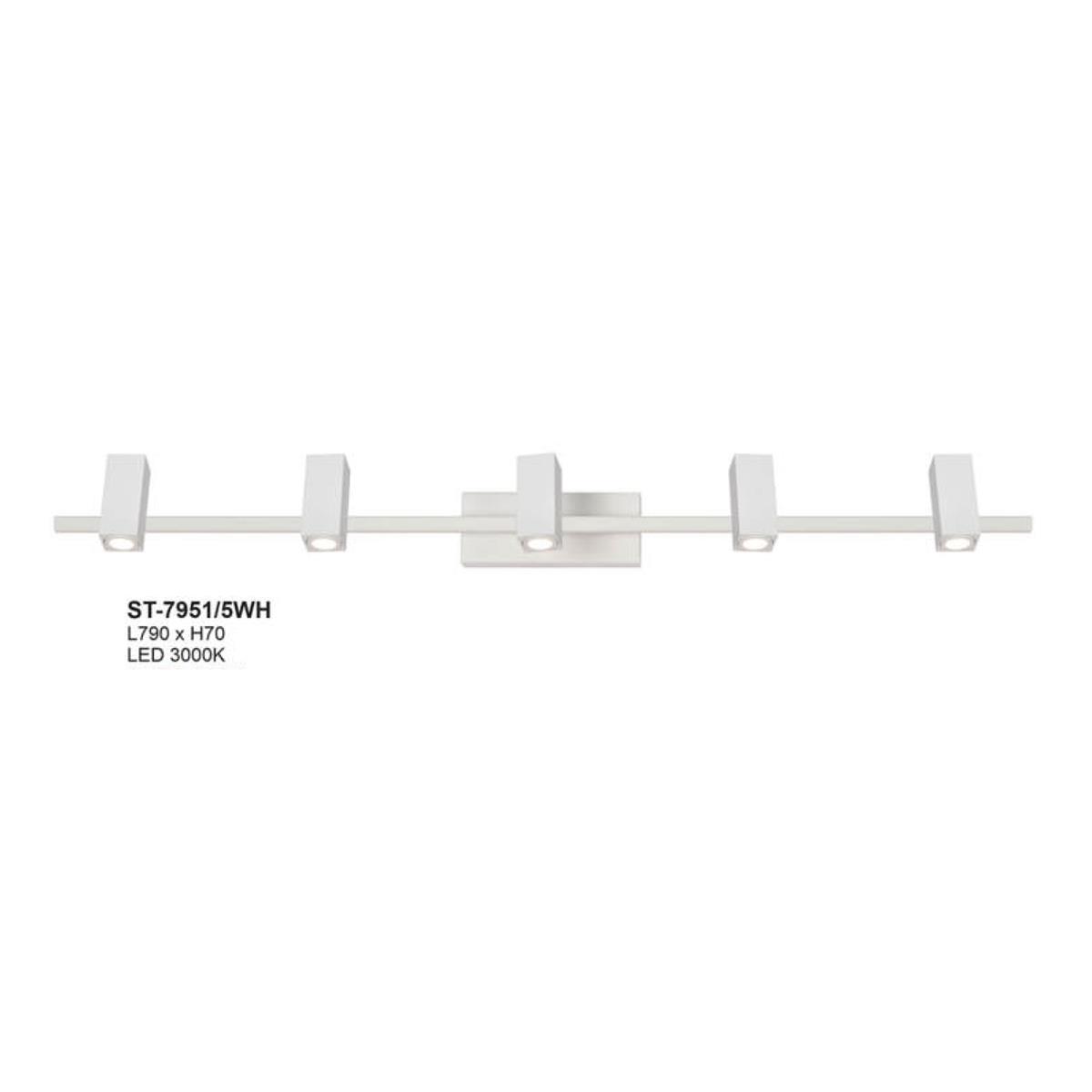 Đèn soi gương, sọi tranh Andora ST-7951 màu trắng - LED 3000K