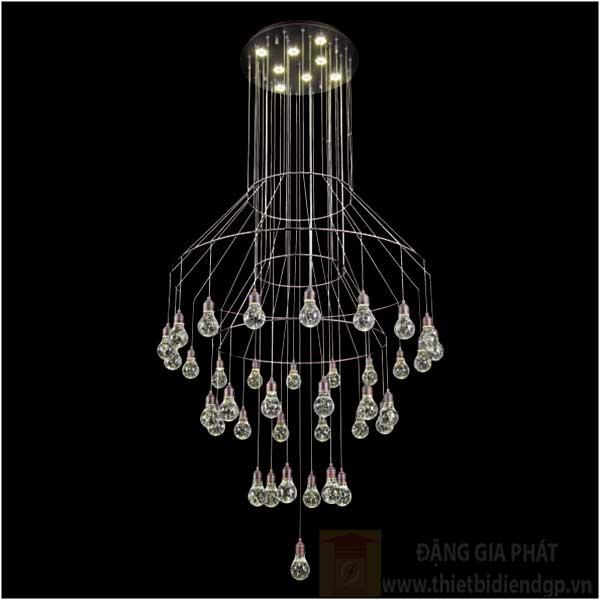 Đèn treo trần pha lê Ø1000*H2200, LED 151W, Ánh Sáng 4000K