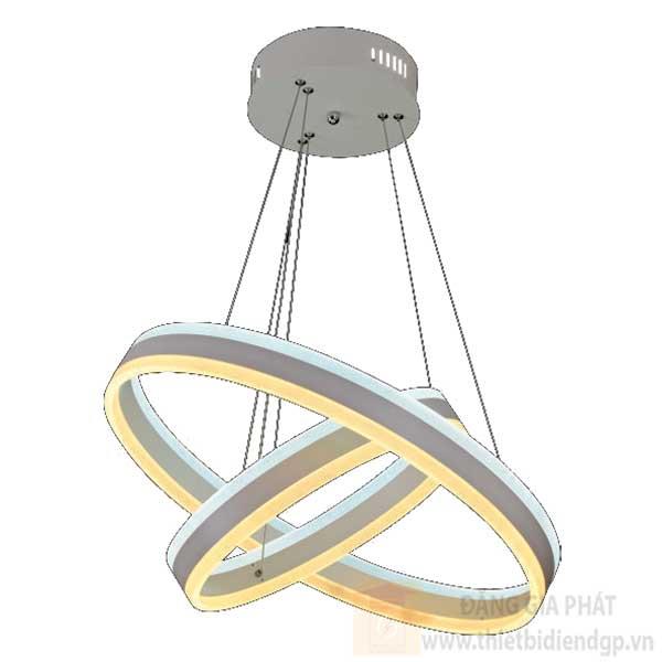 Đèn treo trần Ø600+400*H700, Led 124W