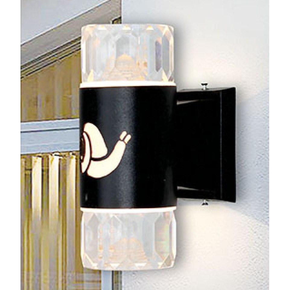 Đèn vách gắn cổng Sano GC 5309 Ø90*H210 Led 9W*2+3W
