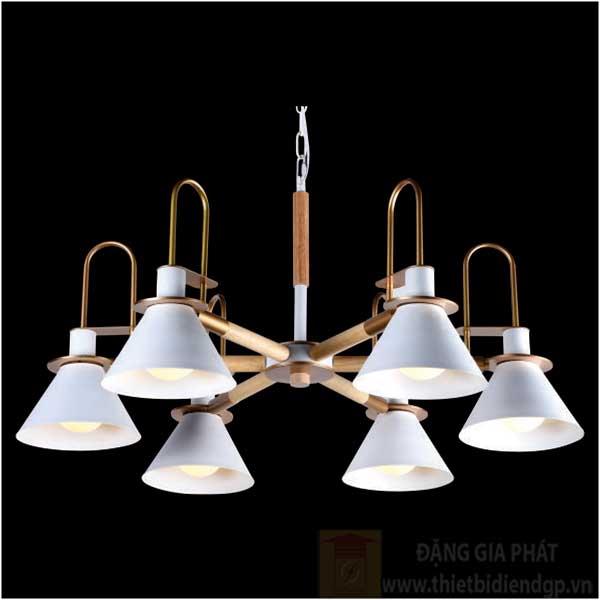 Đèn treo trần Nghệ Thuật Ø810*H800, E27*6, vỏ màu trắng