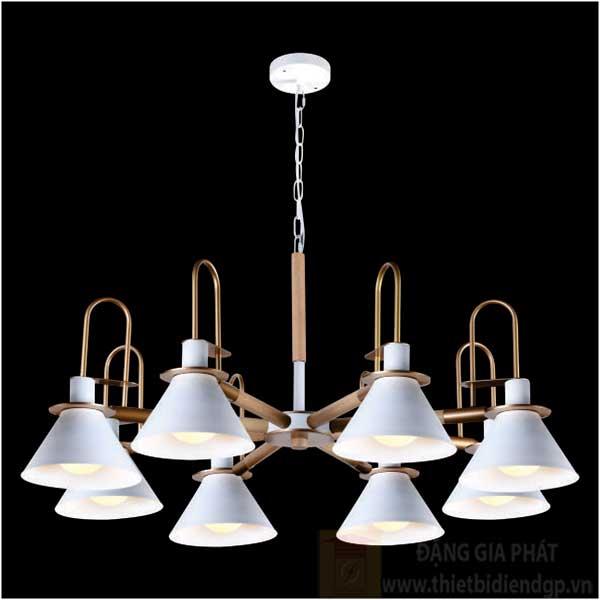 Đèn treo trần Nghệ Thuật Ø930*H1000, E27*8, vỏ màu trắng