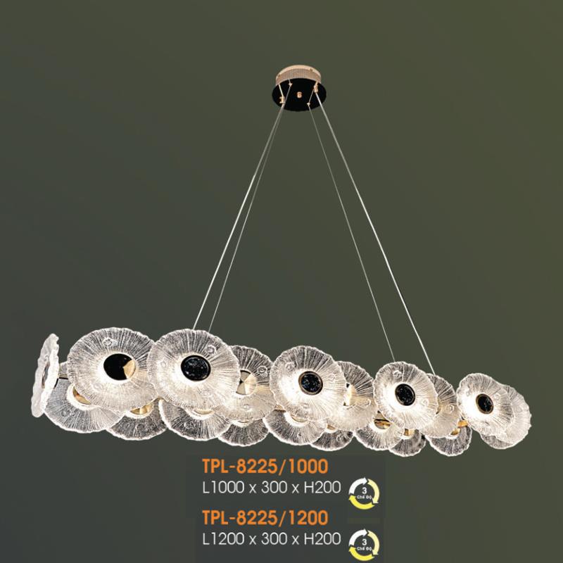 Đèn thả pha lê cao cấp Verona L1200*300*H200 - 3 chế độ