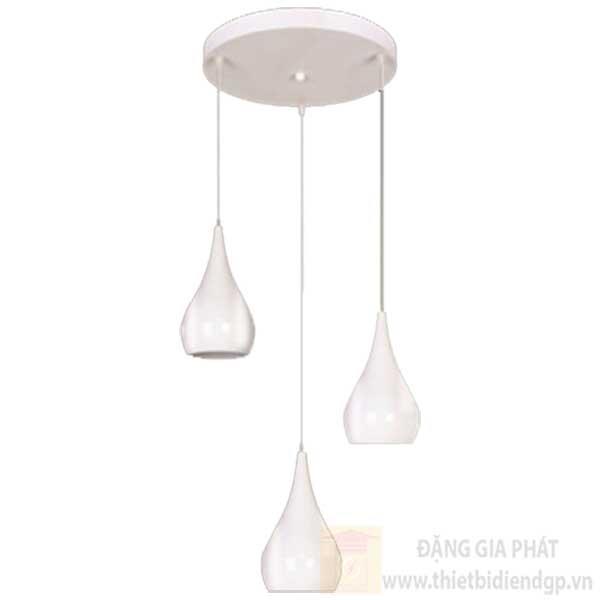 Đèn treo quán E27*3, Màu Trắng