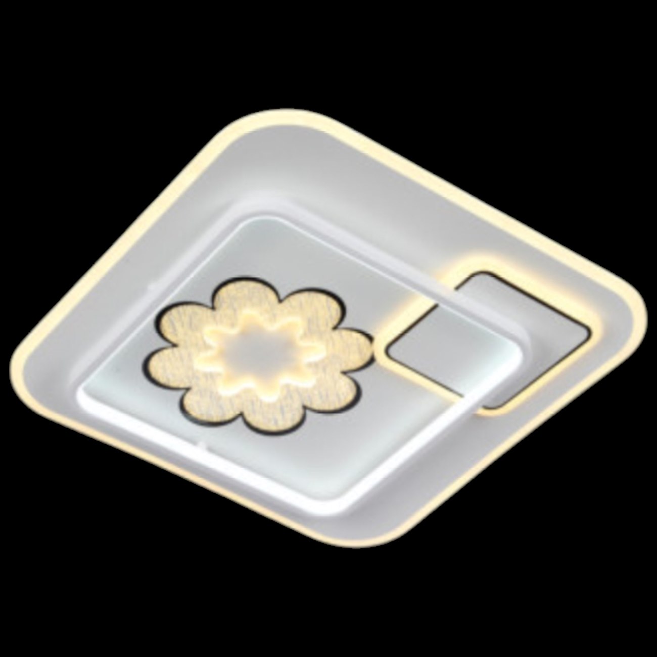 Đèn mâm Led vuông Andora ML-2508/500 Ø500*H65 130W Led 3CĐ