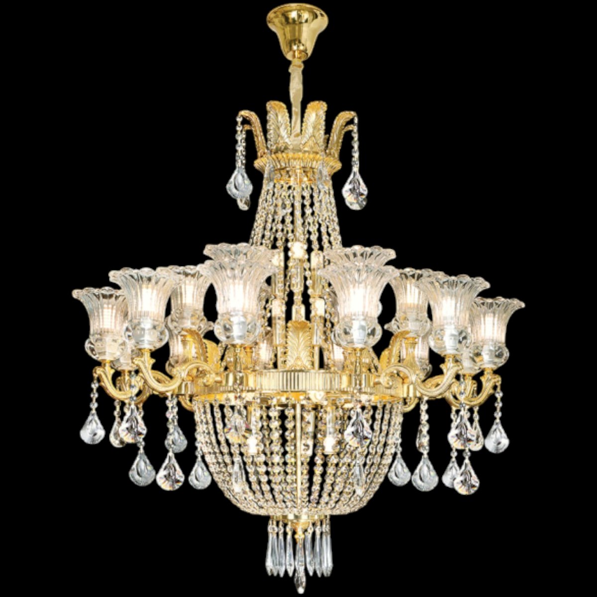 Đèn chùm Pha Lê Sano Ø1450*H1200mm E14*33