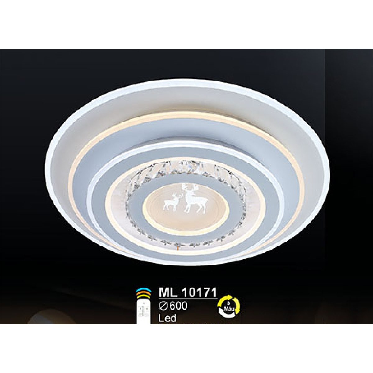 Đèn mâm Led Sano ML 10171 Ø600