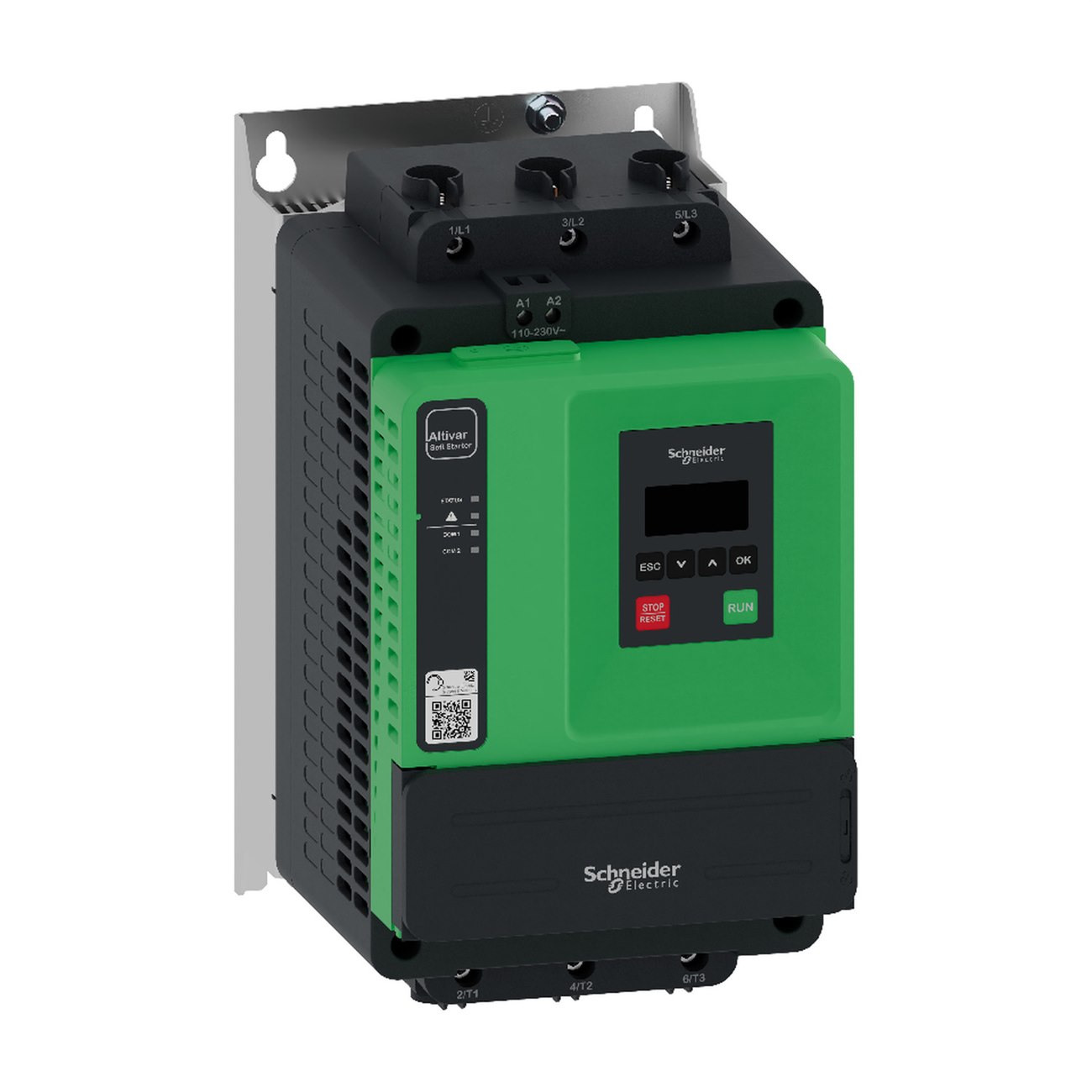 Soft starter, Altivar Soft Starter ATS430, 208 to 600V AC, control supply 110 to 230V AC