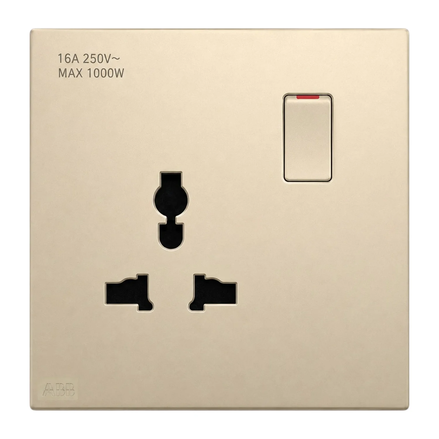 Bộ ổ cắm đơn ABB đa năng 16A, có công tắc - 4TYB501442P0x05