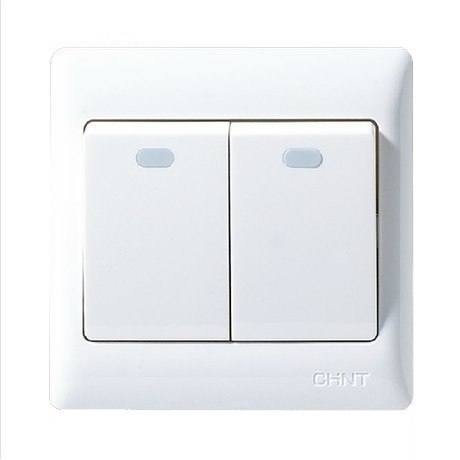 Bộ công tắc đôi 1 chiều CHINT NEW7-G003 10AX 250V