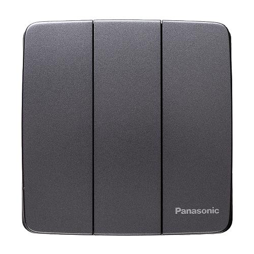Bộ 3 công tắc C Panasonic WMT506MYH-VN 2 chiều, cắm nhanh, 16A, màu xám ánh kim