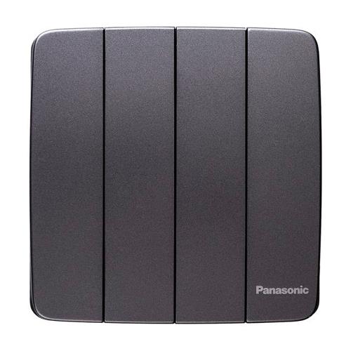 Bộ 4 công tắc C Panasonic WMT508MYH-VN 2 chiều, bắt vít, 16A, màu xám ánh kim