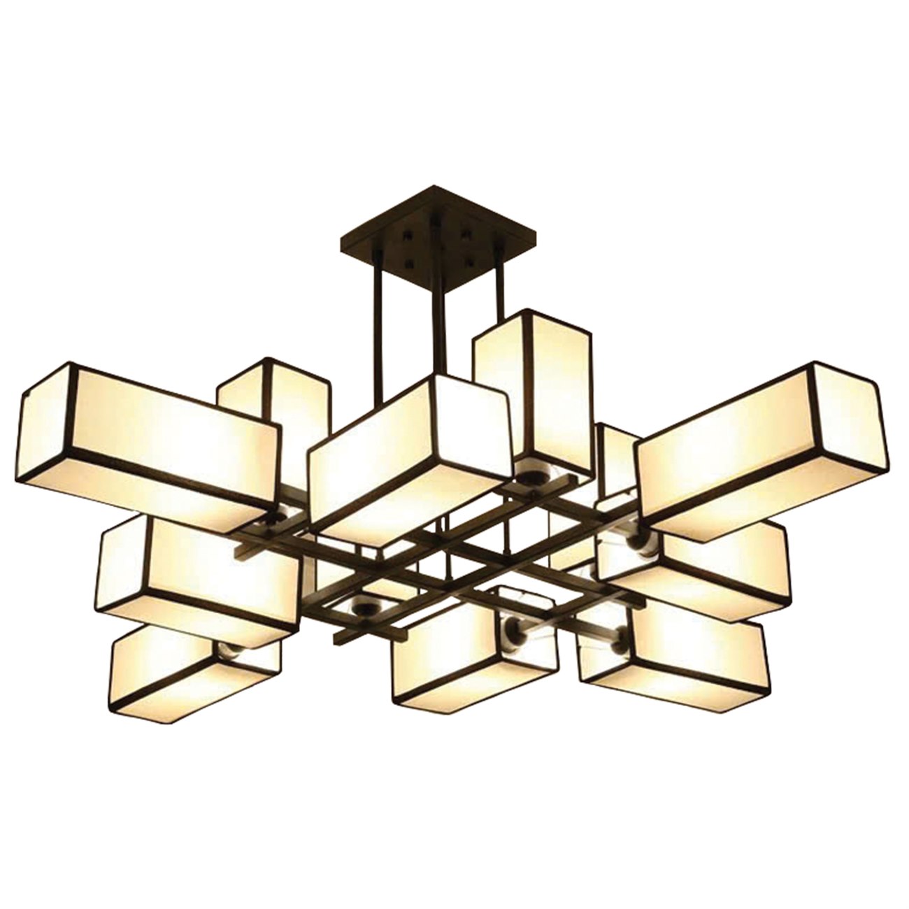 Đèn thả thiết kế 355 decor W1250*H250 - Đế: W200*L200 - E27*12