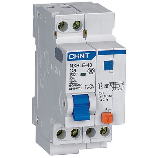 RCBO CHINT NXBLE-40 1P+N 30mA 4.5kA