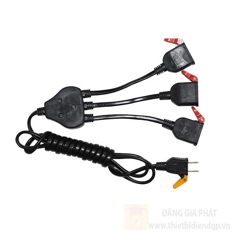 Ổ cắm nối dây 1 tay chia 3 ZCD