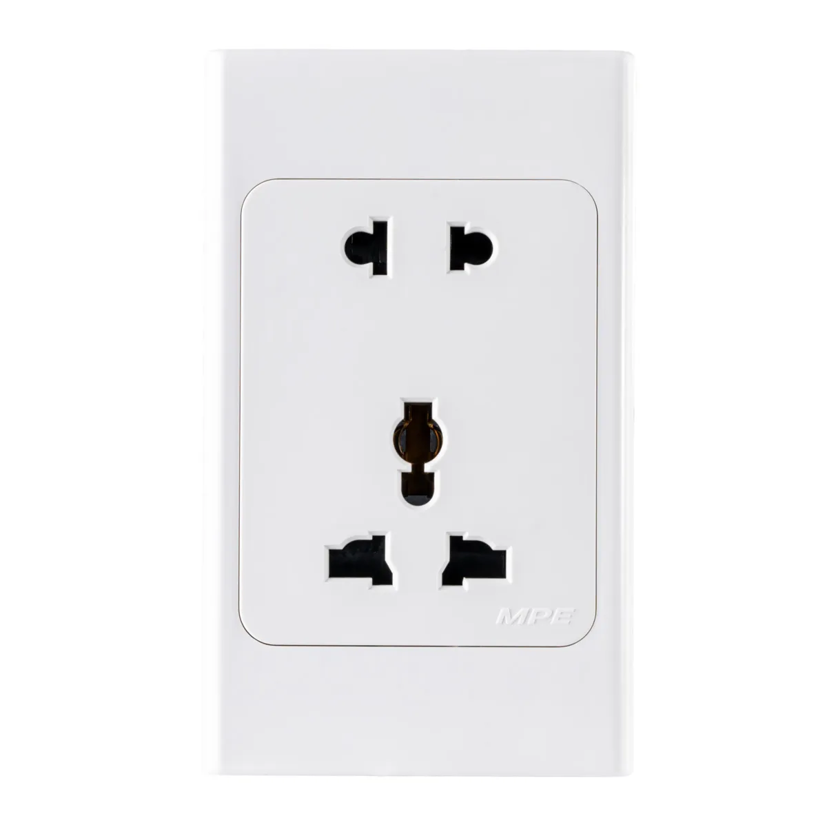 Bộ ổ cắm đơn MPE 2 chấu và ổ cắm đa năng 16A A20US2MN