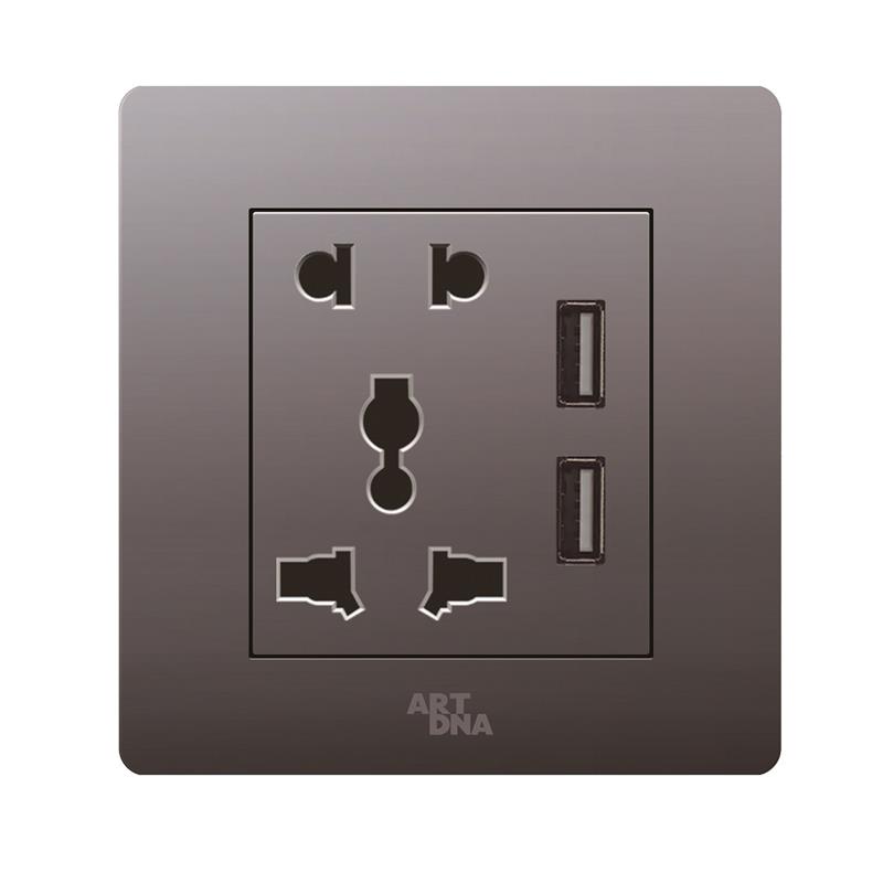 Ổ cắm đa năng 16A + Sạc 2USB