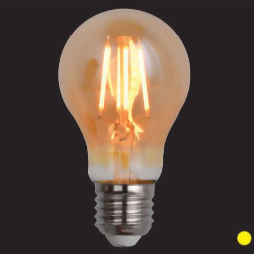 Bóng led E27- Ø60*H110-4W, ánh sáng vàng