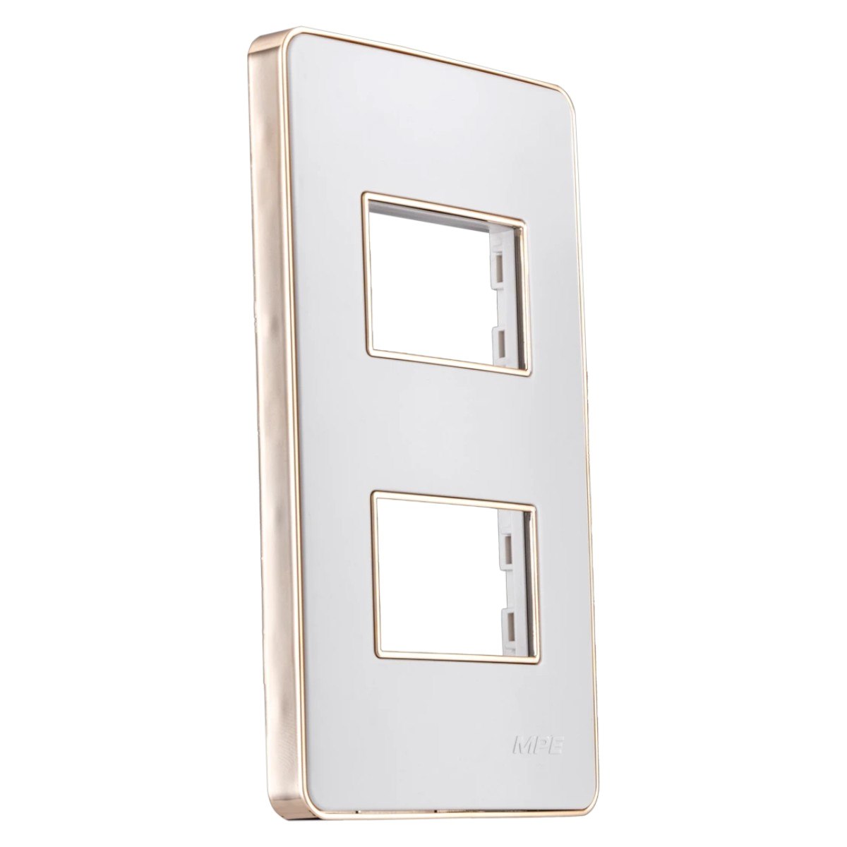 Mặt dùng cho 2 thiết bị MPE viền vàng