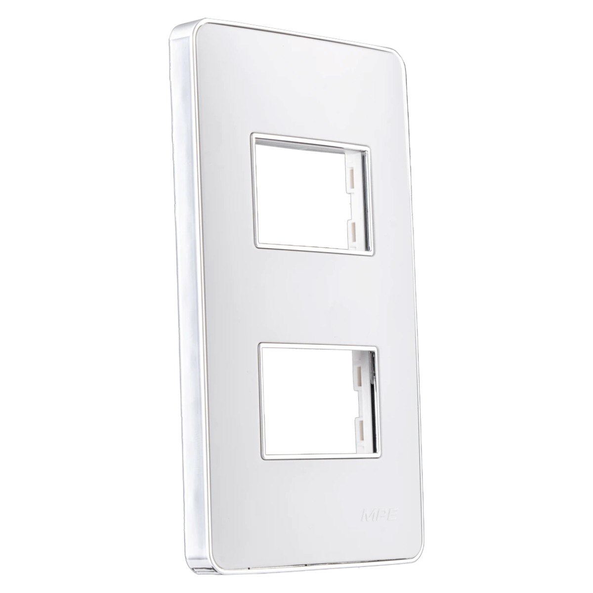 Mặt dùng cho 2 thiết bị MPE viền bạc