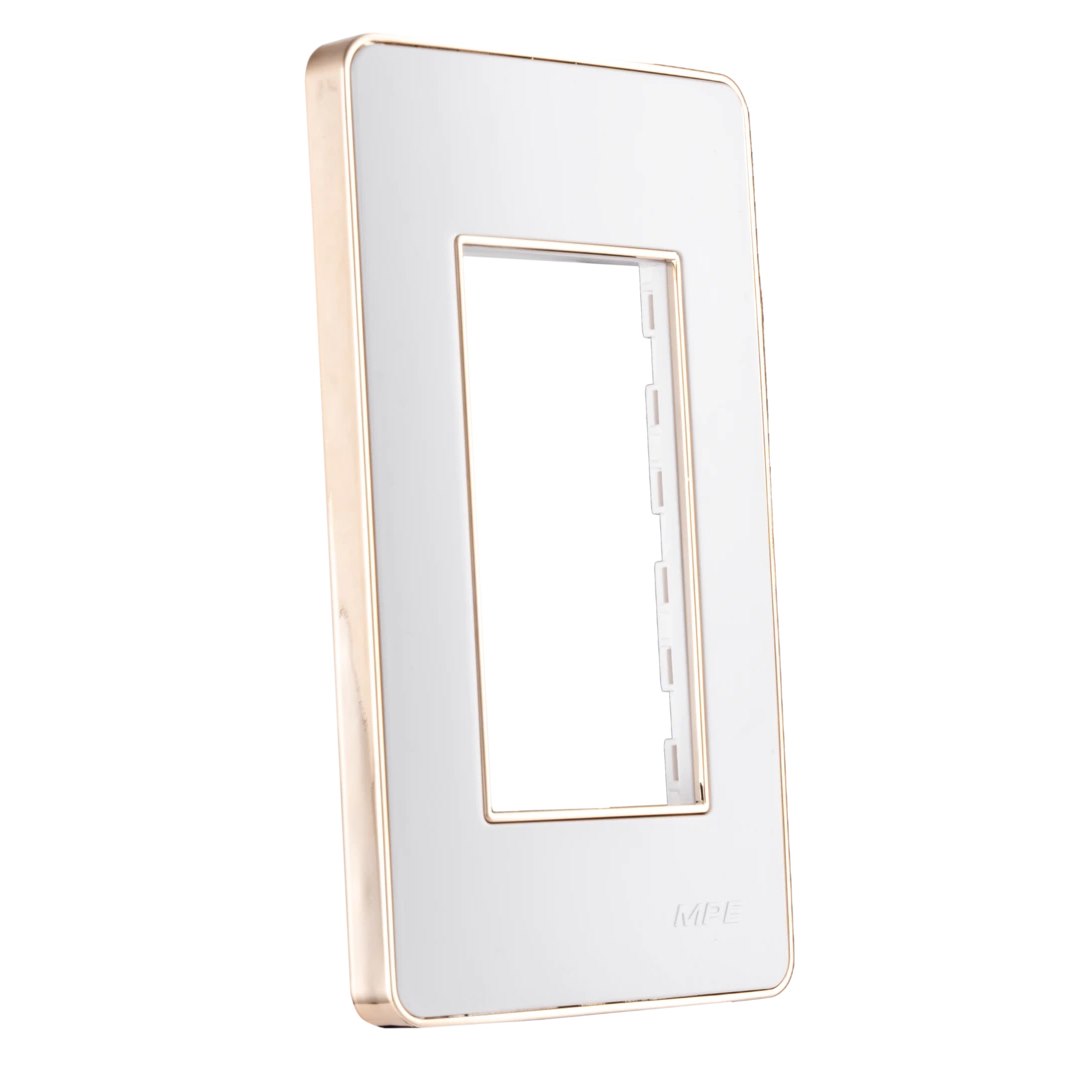 Mặt dùng cho 3 thiết bị MPE viền vàng