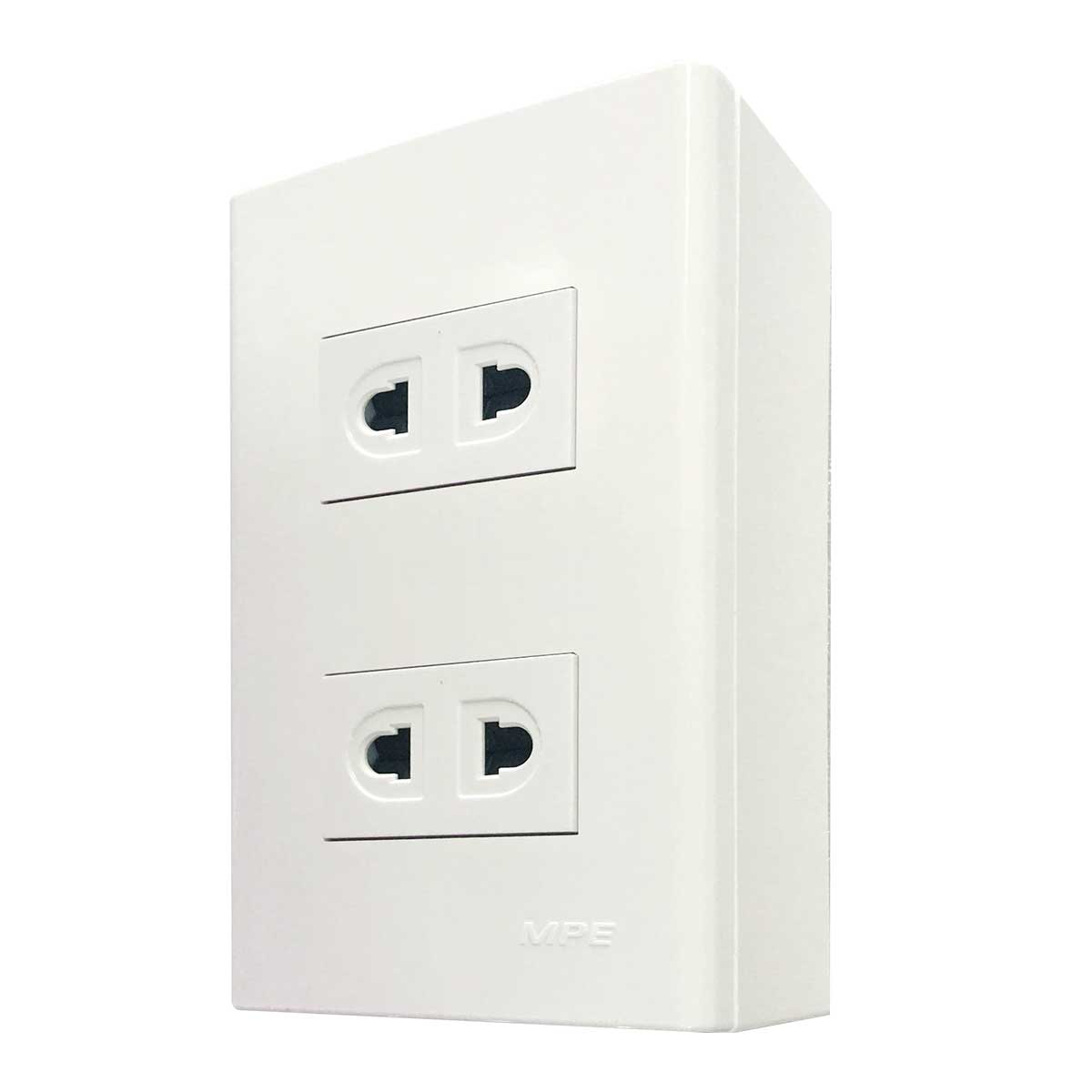 Bộ ổ cắm đơn MPE 2 ổ cắm đế nổi A60B12U