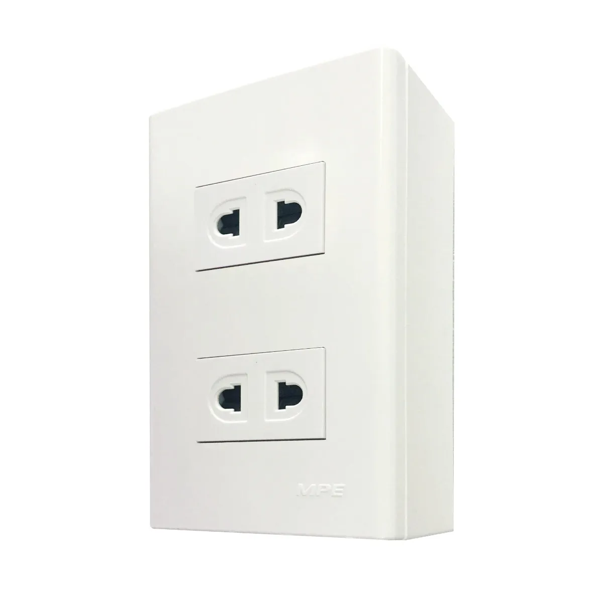 Bộ ổ cắm đơn MPE 2 ổ cắm đế nổi A60B12U