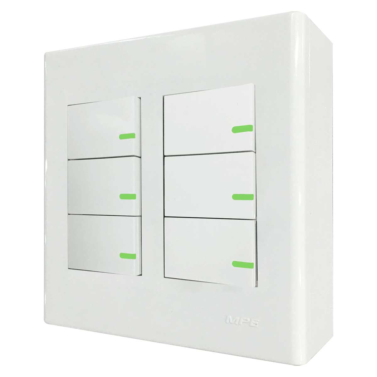 Bộ công tắc đôi MPE 6CT đế nổi A60B26N