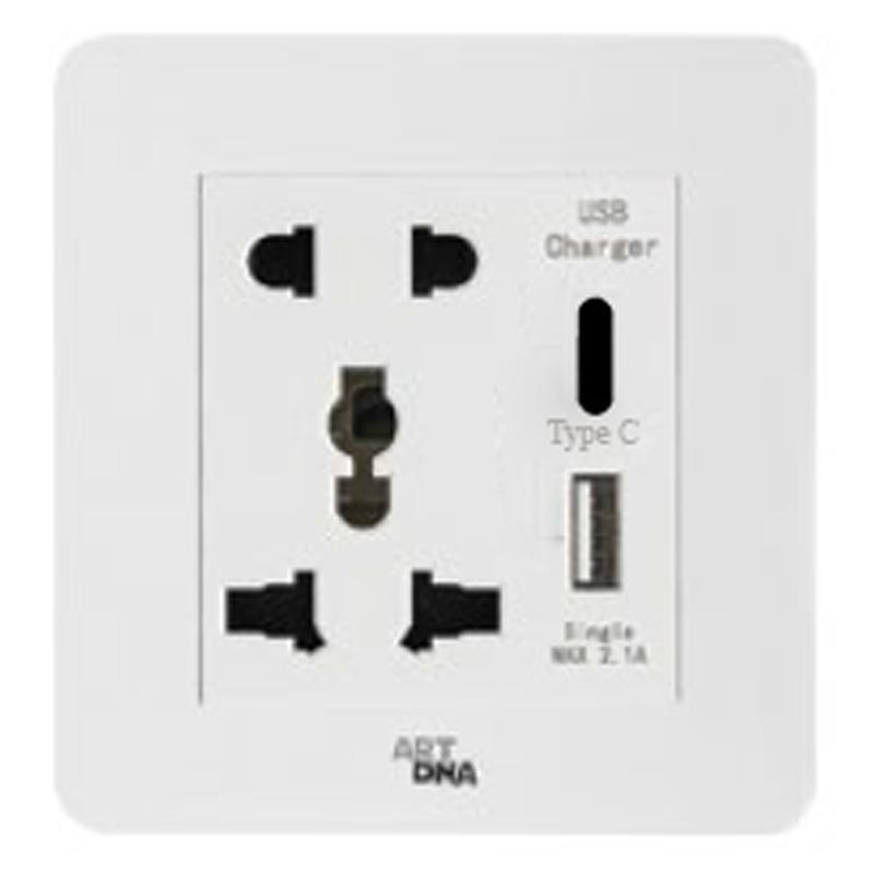 Ổ cắm đa năng + USB 5V + Type C