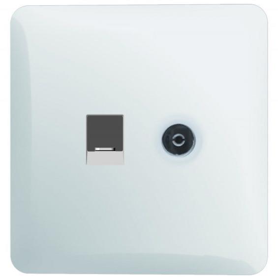 Ổ cắm mạng CAT5E + Tivi