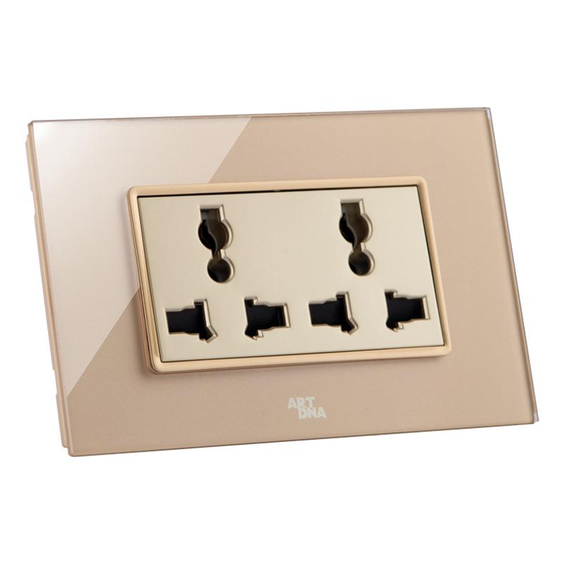 Ổ cắm đôi 3 chấu 16A