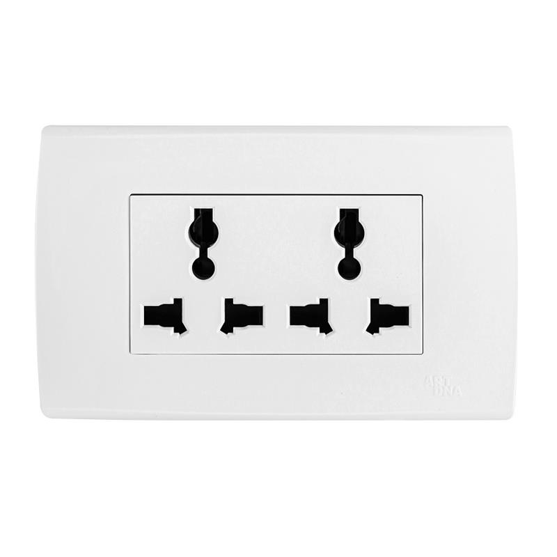 Ổ cắm đôi liền 3 chấu