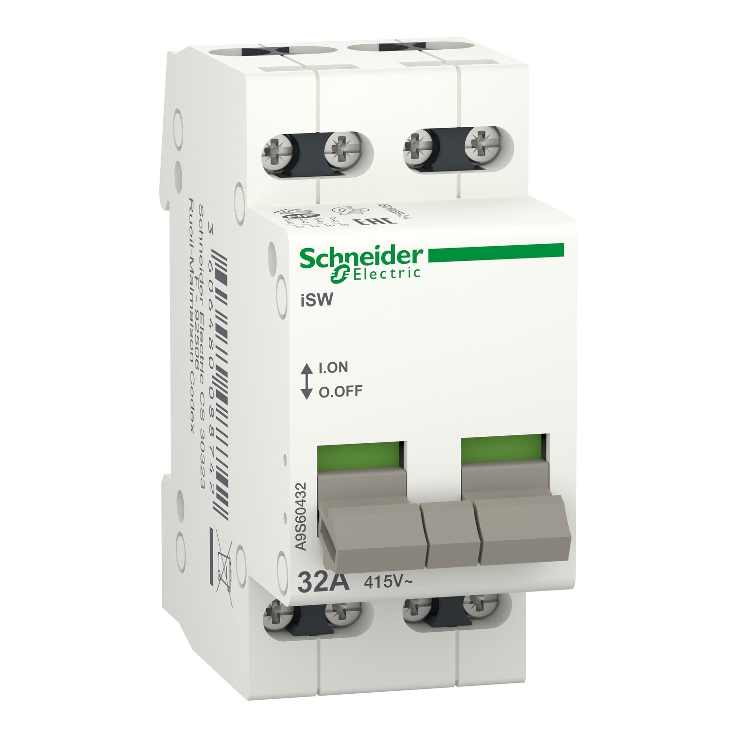 Cầu dao cách ly một chiều Isolator Schneider Acti9 iSW 4P A9S60432