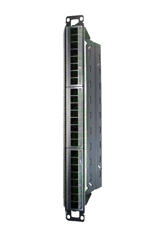 CAT6 UTP 24P SHUTTERED PANEL, LOADED