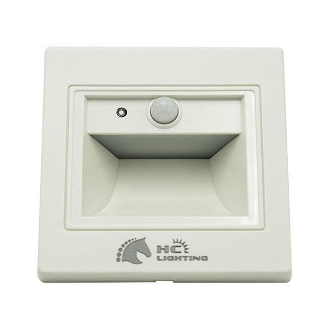 Đèn âm cầu thang cảm ứng 1.5W, vỏ trắng