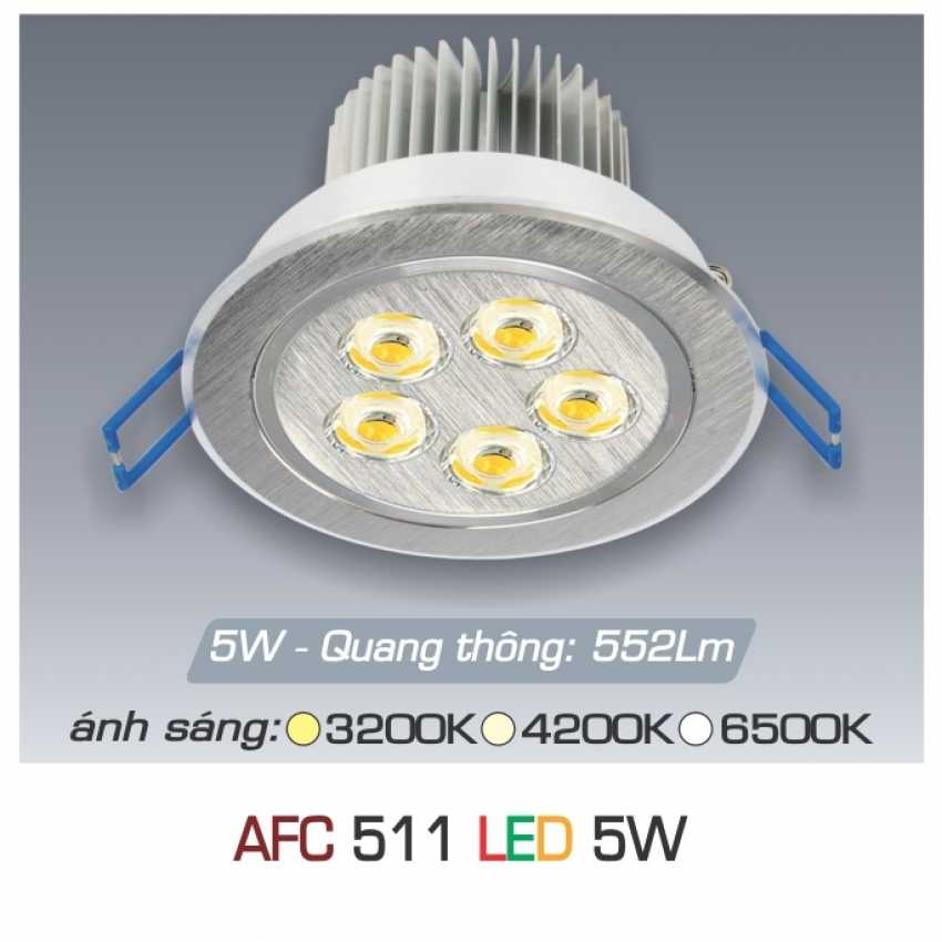 Đèn âm trần downlight Anfaco AFC 511 Led 5W