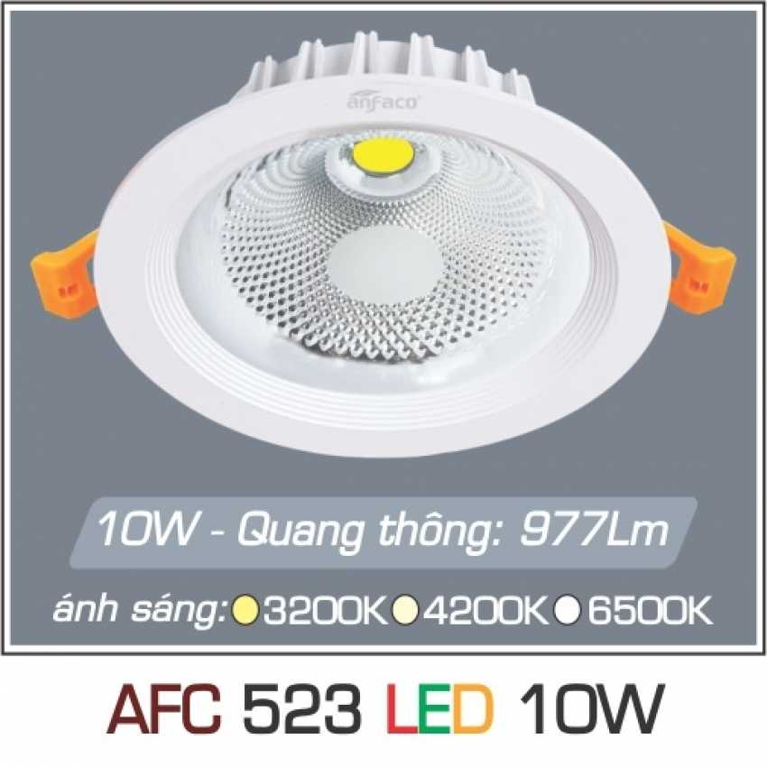 Đèn âm trần downlight Anfaco AFC 523 Led 10W