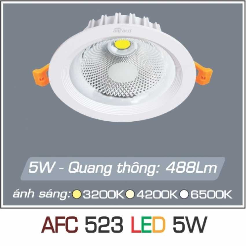 Đèn âm trần downlight Anfaco AFC 523 Led 5W
