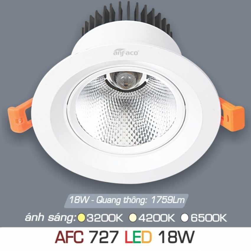 Đèn âm trần downlight Anfaco AFC 727 Led 15W