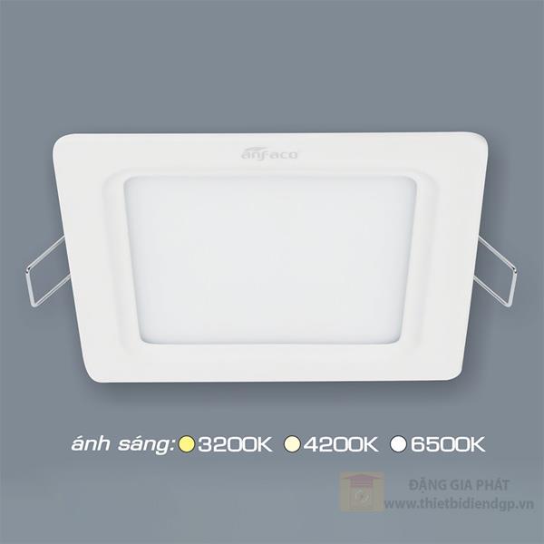 Đèn âm trần vuông downlight siêu mỏng cao cấp Anfaco AFC 609 Led 12W