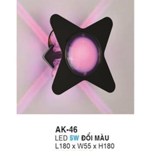 Đèn gắn tường L180*W55*H180 - 5W - Đổi màu