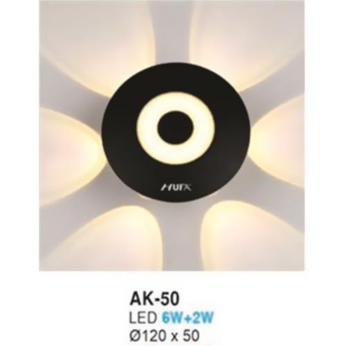 Đèn gắn tường Ø120*50 - 6W+2W